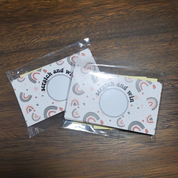 Scratch & Win-Thank You Cards- Party-Happy Rainbows - 40… - Picture 5 of 7